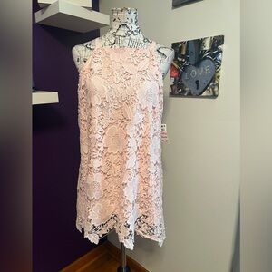 Alfani Lacelike Sleeveless Tunic/Tank NWT